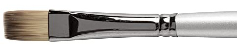 Daler-Rowney Cryla Acrylic Brush, Firm Synthetic Hair, Long Handle, Bright, 8