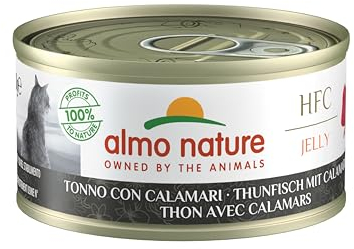 almo nature HFC Jelly Katzenfutter nass -Thunfisch mit Calamaris 24er Pack (24 x 70g)