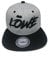 Outfitfabrik Snapback Cap Stickerei Löwe in grau, 3D Stick