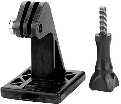 Tbest Tactical Airsoft Fast Helmet Accessories Helmet Front Bracket Mount Helmet Camera Adapter Extension Base replacement for Go pro Action Camera (Black)