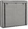 vidaXL Schuhschrank mit Abdeckung 5-Ebenen Schuhregal Schuhständer Schuhablage Stoffschrank Schuhaufbewahrung Schuhorganizer Grau 115x28x110cm Stoff