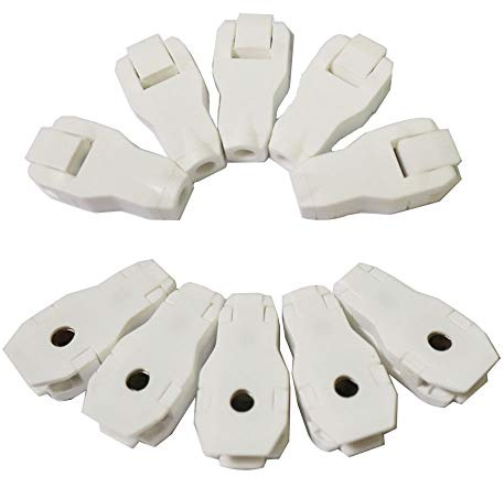 Clip de electrodo ECG/EKG multiuso, rojo, para 3.0/4.0/snap/grabber/tab. 10 piezas/bolsa, Blanco