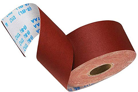 Rouleau de papier abrasif grain 150 pour métal et bois 1 m x 100 mm