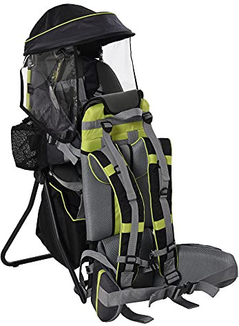 Homcom Sac à dos pour bébé de randonnée avec siège ergonomique de hanche amovible et sangles réglables pour tout-petits de 6 à 36 mois