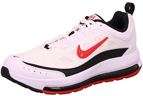 Nike Herren Air Max Sneaker, White/University Red-Black, 40.5 EU