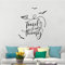 QIANGTOU Reise Zitate Wandtattoo Abenteuer Vögel Flugzeug Wandaufkleber Vinyl Reisebüro Wanddekor Home Schlafzimmer Dekoration Wandbild 42x46cm
