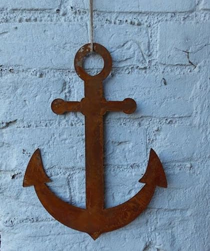 Stabiler Anker maritime Wand-Deko Eisen massiv Rost Meer Küste 30 cm