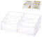 OLYCRAFT 6 poche Transparent Porte-Cartes Visite Plastique pour Cartes Visite Présentoir Transparent Présentoir Carte Jeu Étoile Porte-Cartes pour Exposition Bureau Domicile - 207x98x65 mm