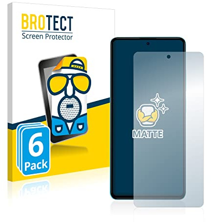 BROTECT Entspiegelungs-Schutzfolie für Xiaomi Poco X5 Pro (6 Stück) Matte Displayschutz-Folie, Anti-Reflex, Anti-Fingerprint