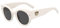 Chiara Ferragni Unisex Cf 7024/s Sunglasses, VK6/IR White, 47