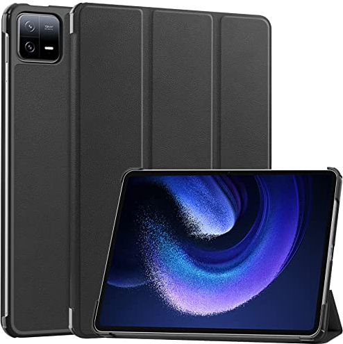 Fitudoos Coque pour Xiaomi Pad 6/6 Pro,Smart Case Cover Housse Etui de Protection Ultra Slim Housse Étui avec Fonction Support,Noir