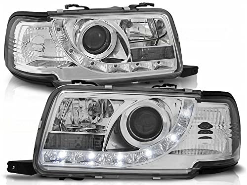 Led Scheinwerfer Set in chrom für Audi 80 B4