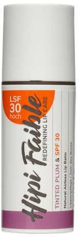 Hipi Faible TINTED PLUM & SPF 30 - Lippenpflege im Pump-Spender mit Lichtschutzfaktor 30 und Farbe - Lippenbalsam 100% natürlich - 6 ml