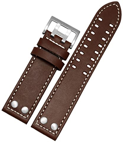 AVIMYA Lederarmband Armband Handgelenk 20mm 22mm Band für Hamilton Aviation H77755533 H77616533 Echtes Leder Herrenuhrenarmband ShaoSu