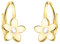 SOFIA MILANI - Damen Ohrringe 925 Silber - vergoldet/golden & mit Zirkonia Steinen - Blumen Ohrhänger - E2289