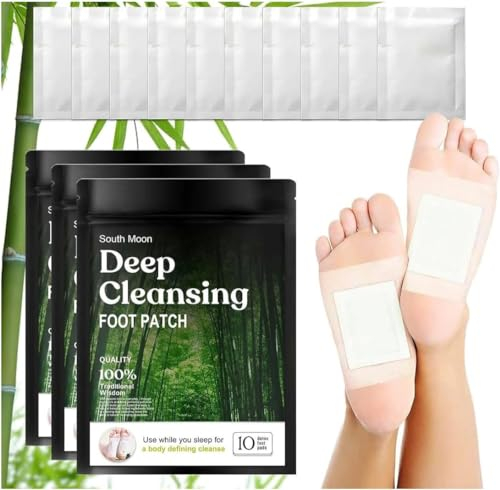 100 Stück Detox Fußpflaster,Entgiftungspflaster Füße,Fusspflaster zur Entgiftung,Natürliche Fusspflaster,Foot Patch,Detox Pflaster Füsse,für Hilfe Schlafen und Stressabbau