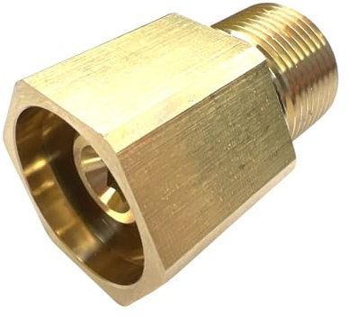 M&M Smartek Pressure Washer Adaptor for Easy!Lock M22 x 1.5 Male to TR22 Female Connection 1: M22 x 1.5 Male Thread Connection 2: TR22 Female