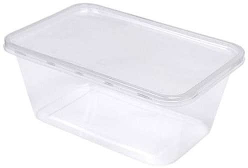 SURELOCK 10pcs 1000ml Plastic Food Containers + Lids | BPA Free Food Grade | Safe For Microwave Dishwasher Freezer | Food Storage Meal Prep Lunch Box Kitchen Takeaway