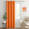MIULEE Rideaux Occultant Orange 140x245cm 1 Pièce à Oeillets-Rideaux Opaque Doux et Esthétiques Rideau Thermique Isolant Anti Froid Chaleur