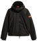 Superdry Damen Mountain Windjacke mit Kapuze Schwarz/Pastelline Korallrot 42
