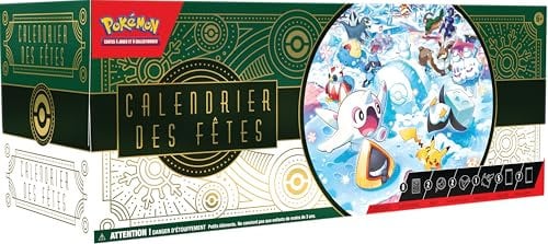 Pokémon TCG: Weihnachtskalender (8 glänzende Promokarten, 5 Booster und mehr)