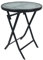 VCM Gartentisch klappbar | Balkontisch rund | Maße ca. H. 70 x B. 55 x T. 55 cm | Klapptisch | Balkontisch Gartenmöbel – Sonlas 55 cm Ø