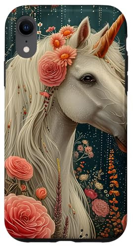iPhone XR Floral Unicorn Case