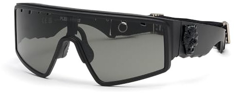 PHILIPP PLEIN SPORT Herren The Flame Sonnenbrille, Schwarz, matt, 99/0/130