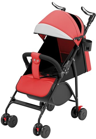 Tricycle bébé évolutif jusqu'à 25 kg, vélo de Marche vélo pour Les Enfants Plus âgés, siège réversible, Grand Panier Sac, Porte-gobelet, Roue Libre-A- rouge