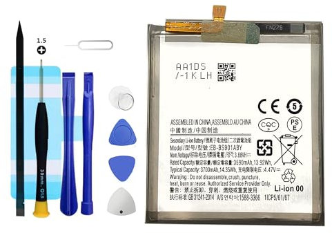 Vvuilsty EB-BS901ABY - Batteria di ricambio per Galaxy S22 5G SM-S901, ricaricabile a 0 cicli, compatibile con Samsung Galaxy S22 5G SM-S901 con kit di riparazione