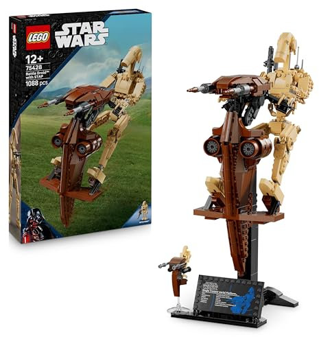 LEGO Star Wars 75428 Battle Droid con STAP Speeder Giocattolo - Action Figure per il Gioco e l'Esposizione - Regalo da Collezione per Bambini da 12 Anni, Adolescenti e fan della Minaccia Fantasma