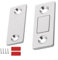 Set di 2 chiavistelli magnetici robusti per porte e cassetti, con viti