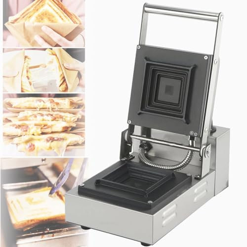 XUXIAO Grill Sandwichera Plancha y Máquina de Panini, máquina para sándwiches y Prensa eléctrica para panini 900W Grill Electrico, Control automático de Temperatura, Mango frío al Tacto