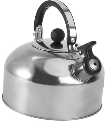 IMIKEYA Stainless Steel Whistling Kettle Flat Bottom Teakettle for Induction Cooker Gas Stove Fast Heating Automatic Whistle for Tea More
