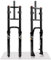 QHYRZE 26 Pollici Forcella Fat Bike Forcella Ammortizzata Aria per 4,0'' Mountain Bici Elettrica, Rimbalzo Regolabile 140mm Corsa Forcella Anteriore A Doppia Corona QR 9x135mm Freno A Disco(Black)