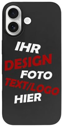 Personalisierte Handyhülle Kompatibel für iPhone 17/17 Air/17 pro/17 pro max Hülle mit Eigenem Logo Text Selbst gestalten Schutzhülle Weiche TPU silikon Dünn Stoßfest case Foto Geschenke