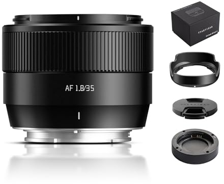 TTARTISAN Autofocus 35mm F1.8 Mark II E, APS-C AF 35 mm f/1.8 obiettivi per E-mount (E, nero)
