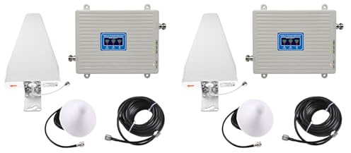 Tacdas 2X Amplificador de Señal 2G 3G 4G 5G Amplificador de Triple Banda 900 1800 2100MHz gsm WCDMA LTE Repetidor Amplificador de Señal Universal Enchufe de la UE