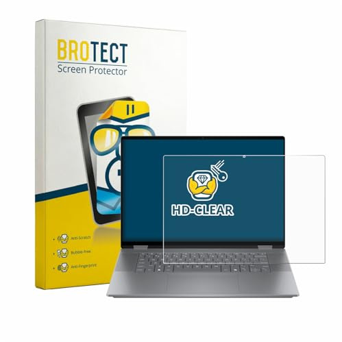 BROTECT Schutzfolie für HP OmniBook X Flip 2-in-1 AI 16-cc0796ngx | Transparenter Displayschutz Made in Germany Klare Displayschutz-Folie Clear Einfache Montage Case-Friendly Displayfolie