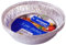 Kingfisher Foil Pie Dishes, Silver, Large, Pack of 5