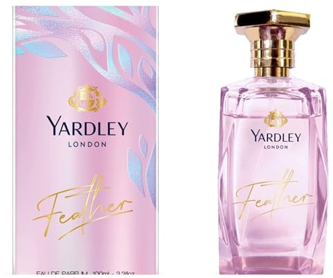 Yardley London Feather Eau de Parfum, Delicate Floral, 100ml | Delicate Floral Fragrance with Bergamot and Amber, Soft Sensual Scent, For Daily Indulgence or Thoughtful Gifting