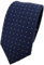 TigerTie - schmale Designer Krawatte in blau dunkelblau hellblau gepunktet mit Karomuster