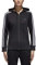 adidas Damen Essentials Baumwolle Fleece 3S Full Zip Hoodie, Damen, schwarz/weiß