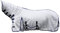 HKM 7076 Fliegendecke Lyon mit festem Halsteil, Fliegenschutzdecke Pferdedecke, Silber, 135 cm