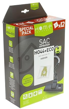 Sacs microfibres adaptable par 12 HEHO44+ECO pour Aspirateur HANSEATIC, HOOVER, MIELE, FREEMOTION, PURE POWER, SENSORY, TELIOS, TELIOS PLUS