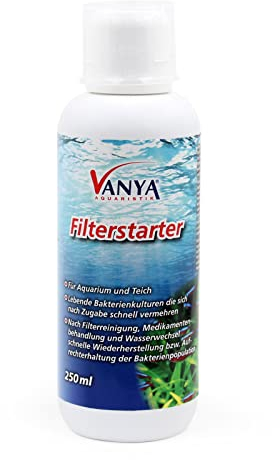 Wiltec Vanya Filterstarter Biostarter Filterbakterien für Süßwasser Aquarium 250ml