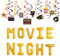 JeVenis Movie Night Luftballons Movie Night Geburtstagsfeier Ideen Movie Night Party Dekoration