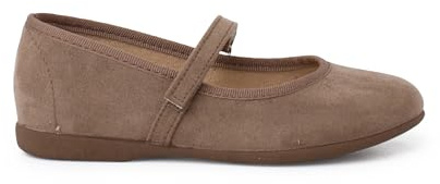 Pisamonas Mädchen Riemchenballerinas Aus Serratex Mit Klettverschlussriemen Größe 26 Farbe Maulwurfgrau