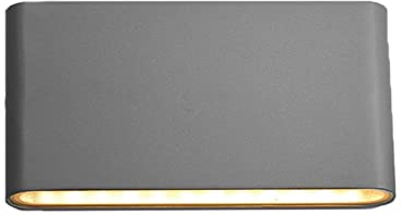 LongLife LED Wandleuchte Slide 12W UP and DOWN 3000K IP54 anthrazit RAL7016 Außenwandleuchte Wandlampe Innen- & Außenbereich Wandaußenleuchte Fassadenbeleuchtung Außenbeleuchtung Wegeleuchte