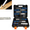 10-Piece Wood Chisel Set, Cr-V Construction, Bevel Edge Wood Carving Chisel, Woodworking Tool with Honing Guide, Sharpening Stone, 2 Carpenter Pencils and Storage Case